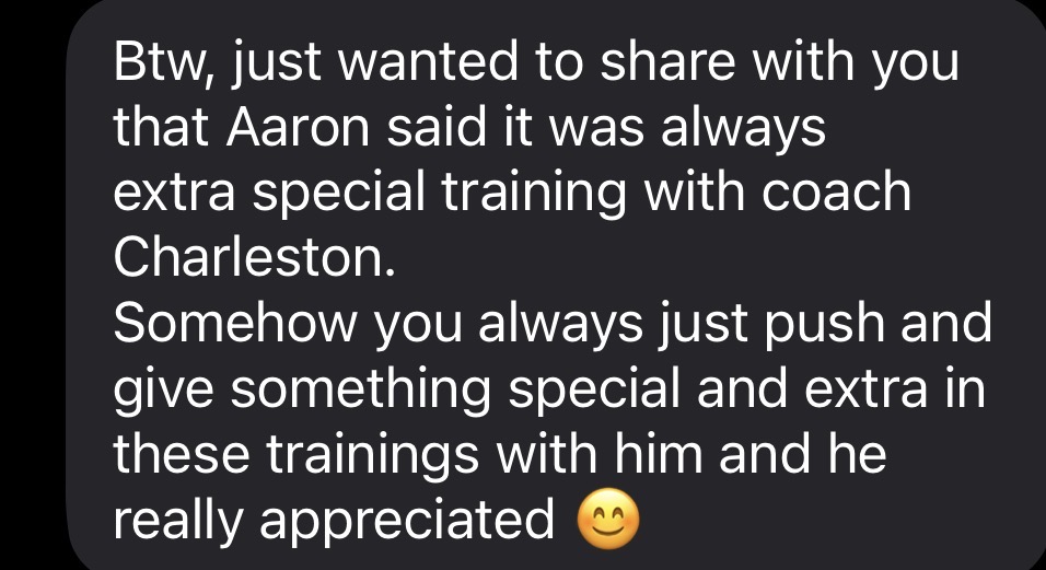 Message from Aaron's Mom